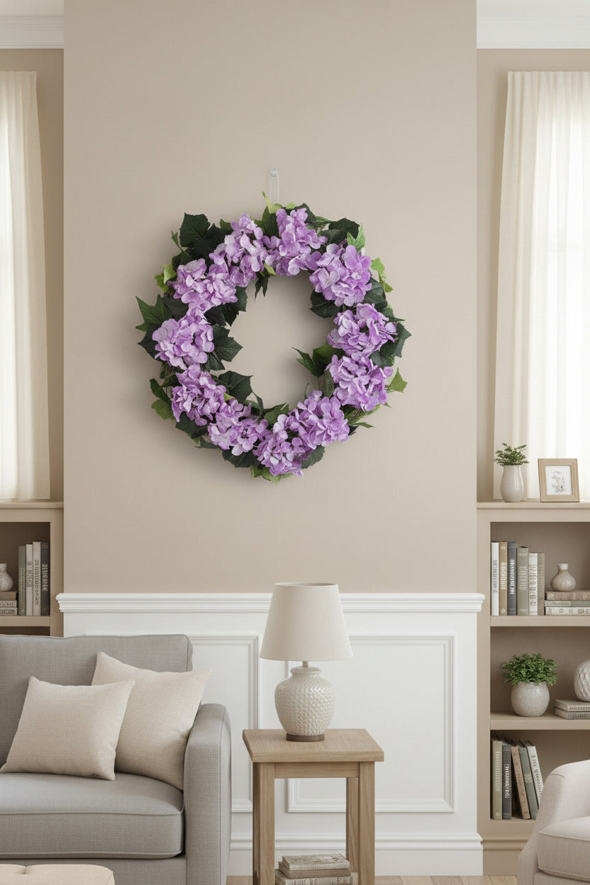 GRFD-108 22-Inch Hydrangea Wreath