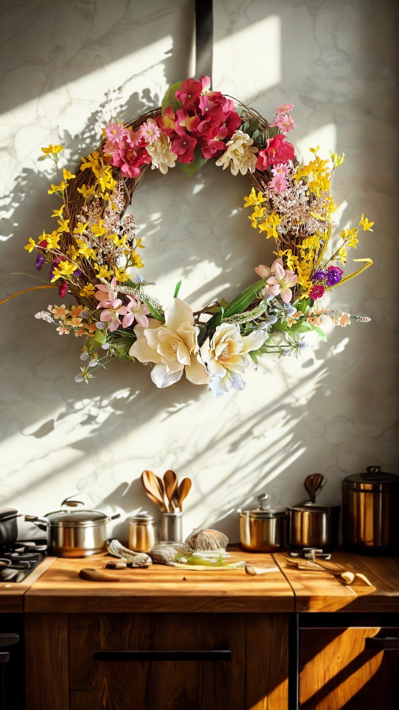 GRFD-113 18-Inch Spring Splash Wreath