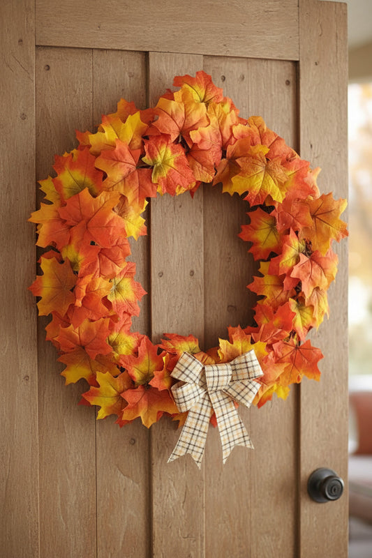 GRFD-115 14-Inch Slim-Line Harvest Wreath