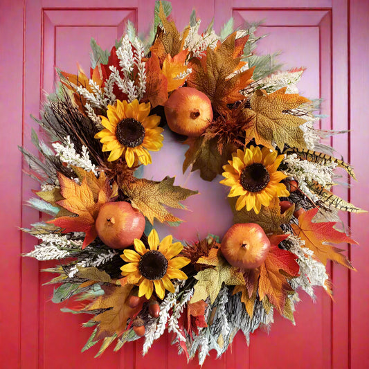 GRFD-116 18 Inch Harvest Wreath