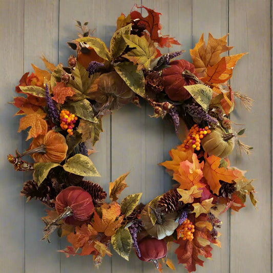GRFD-117 18-Inch Harvest Wreath