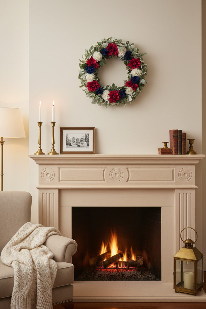 GRFD-122  18-Inch American Heritage Wreath