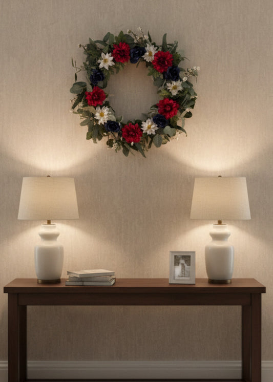 GRFD-121 24-Inch Americana Wreath