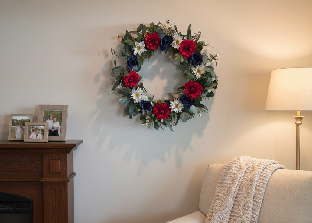 GRFD-121 24-Inch Americana Wreath