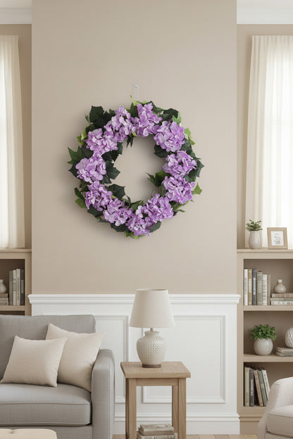 GRFD-108  22-Inch Hydrangea Wreath