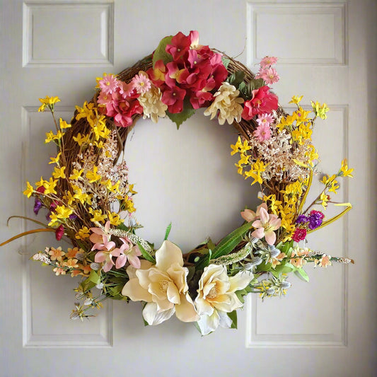 GRFD113 – 18-Inch Spring Splash Wreath