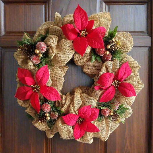 GRFD114 – 18-Inch Rustic Christmas Wreath