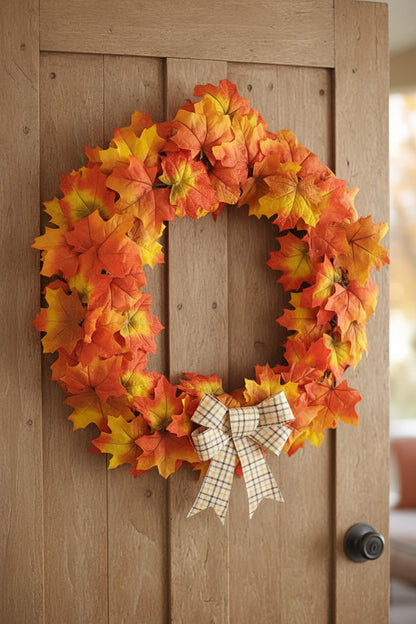 GRFD-115   14-Inch Slim-Line Harvest Wreath