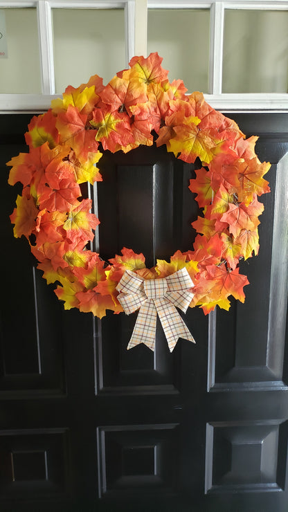 GRFD-115   14-Inch Slim-Line Harvest Wreath