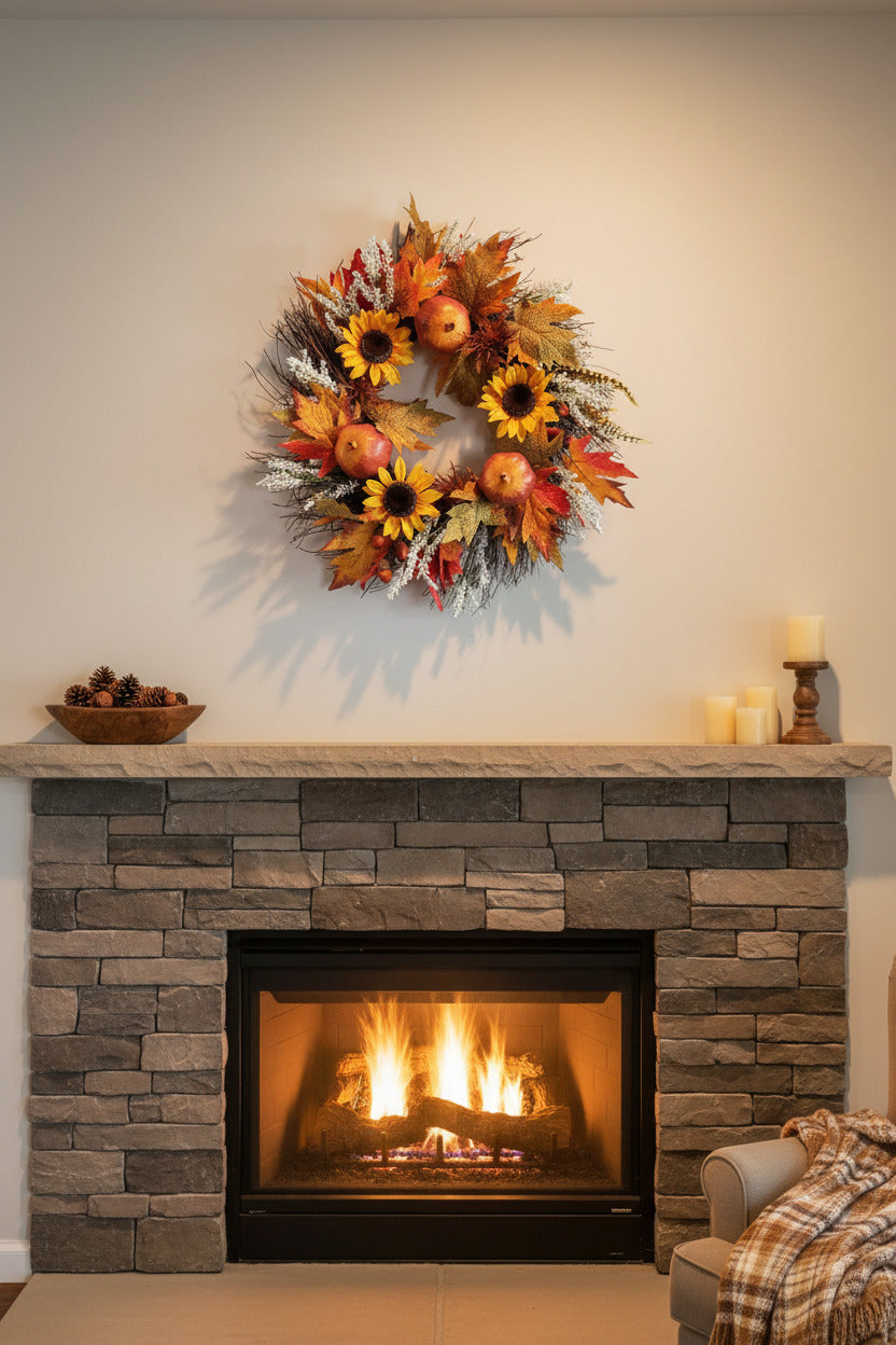 GRFD-116  18-Inch Harvest Wreath