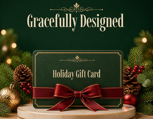 Gracefully Designed Holiday Gift Card