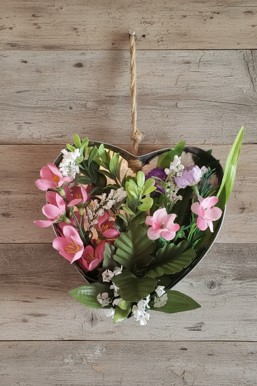 WD-102 Tin Heart Wall Decor