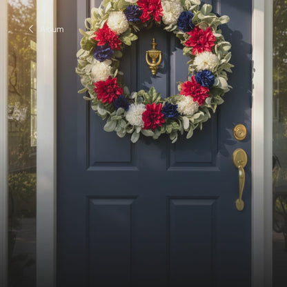WD-107  American Floral Wall Decor