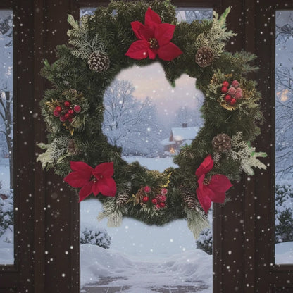 GRFD-118  Old World Style Christmas Wreath