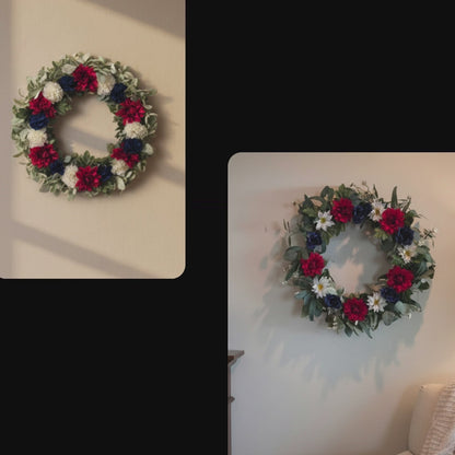 WD-108 Woven Wicker Americana Wreath